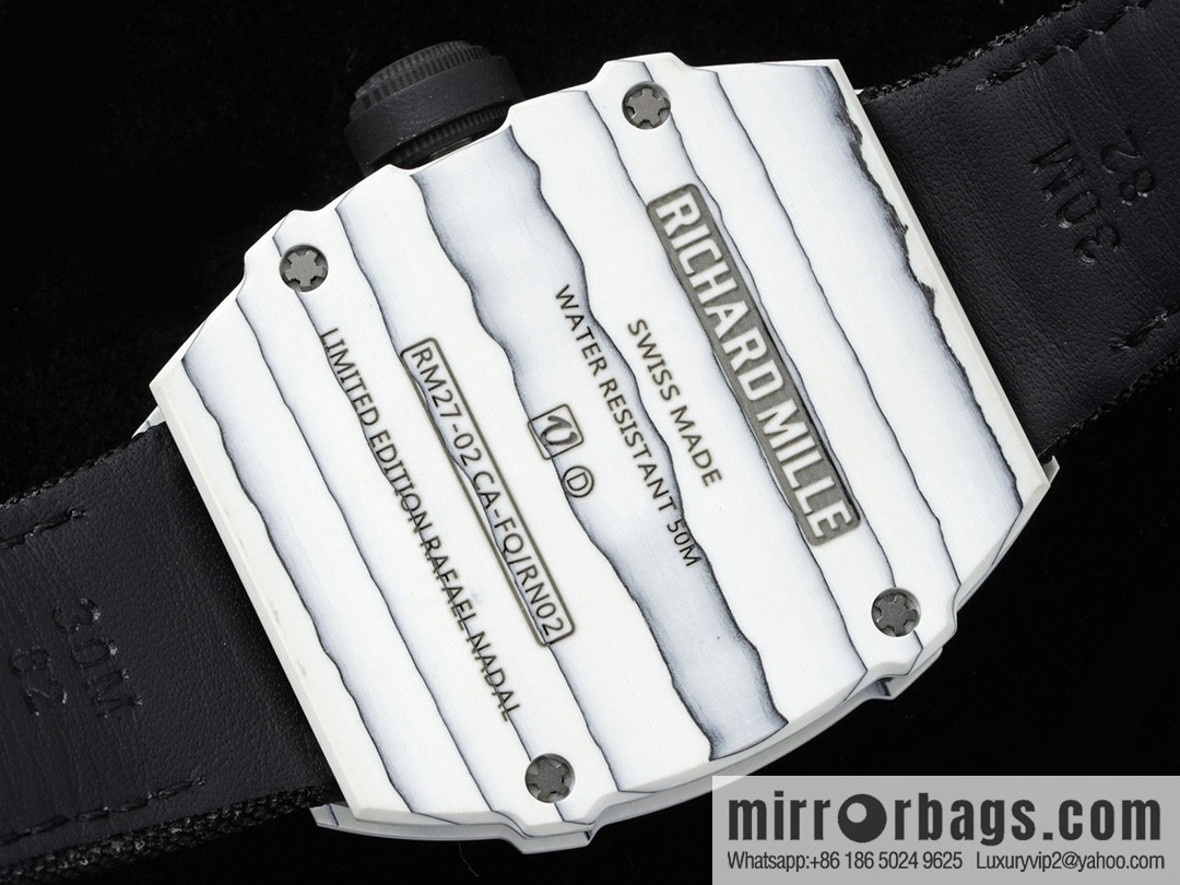 The new RM 27-02 is a RICHARD MILLE sports tourbillon watch designed for tennis players