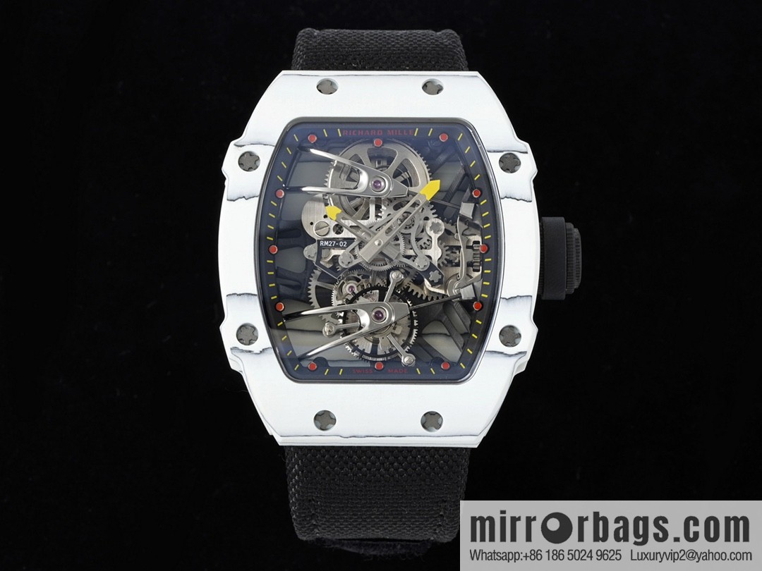 The new RM 27-02 is a RICHARD MILLE sports tourbillon watch designed for tennis players