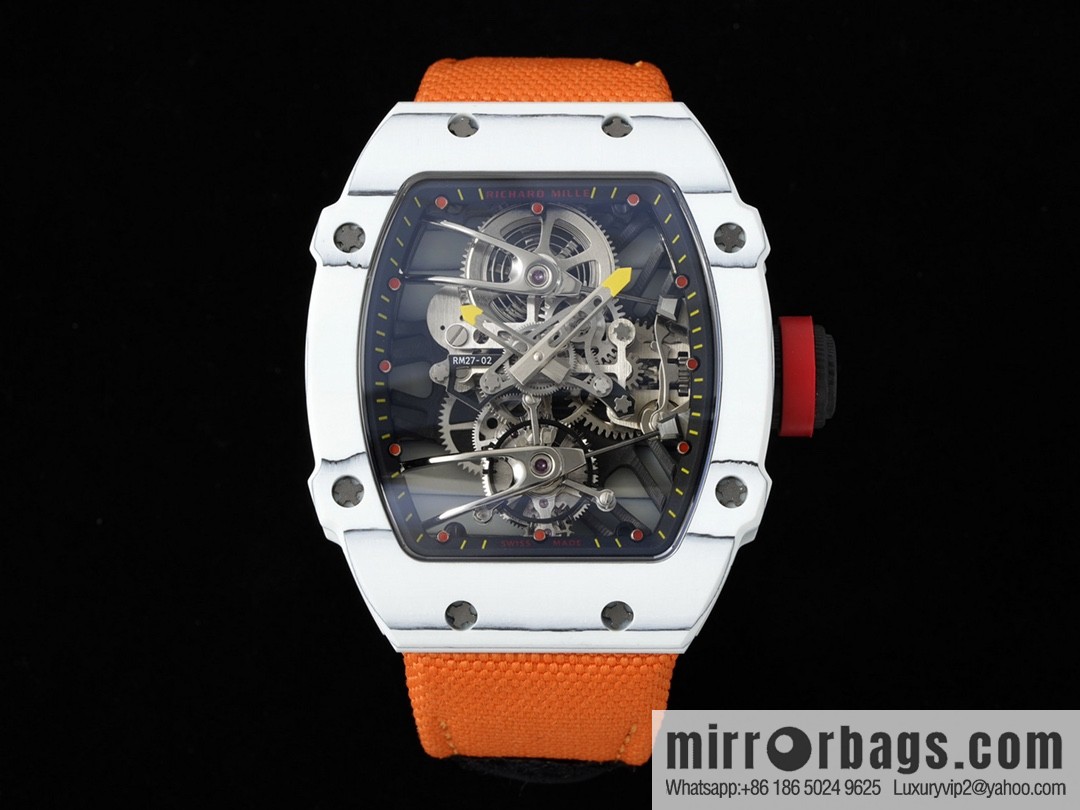 The new RM 27-02 is a RICHARD MILLE sports tourbillon watch designed for tennis players