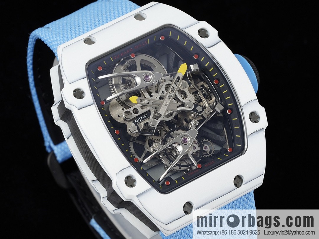 The new RM 27-02 is a RICHARD MILLE sports tourbillon watch designed for tennis players