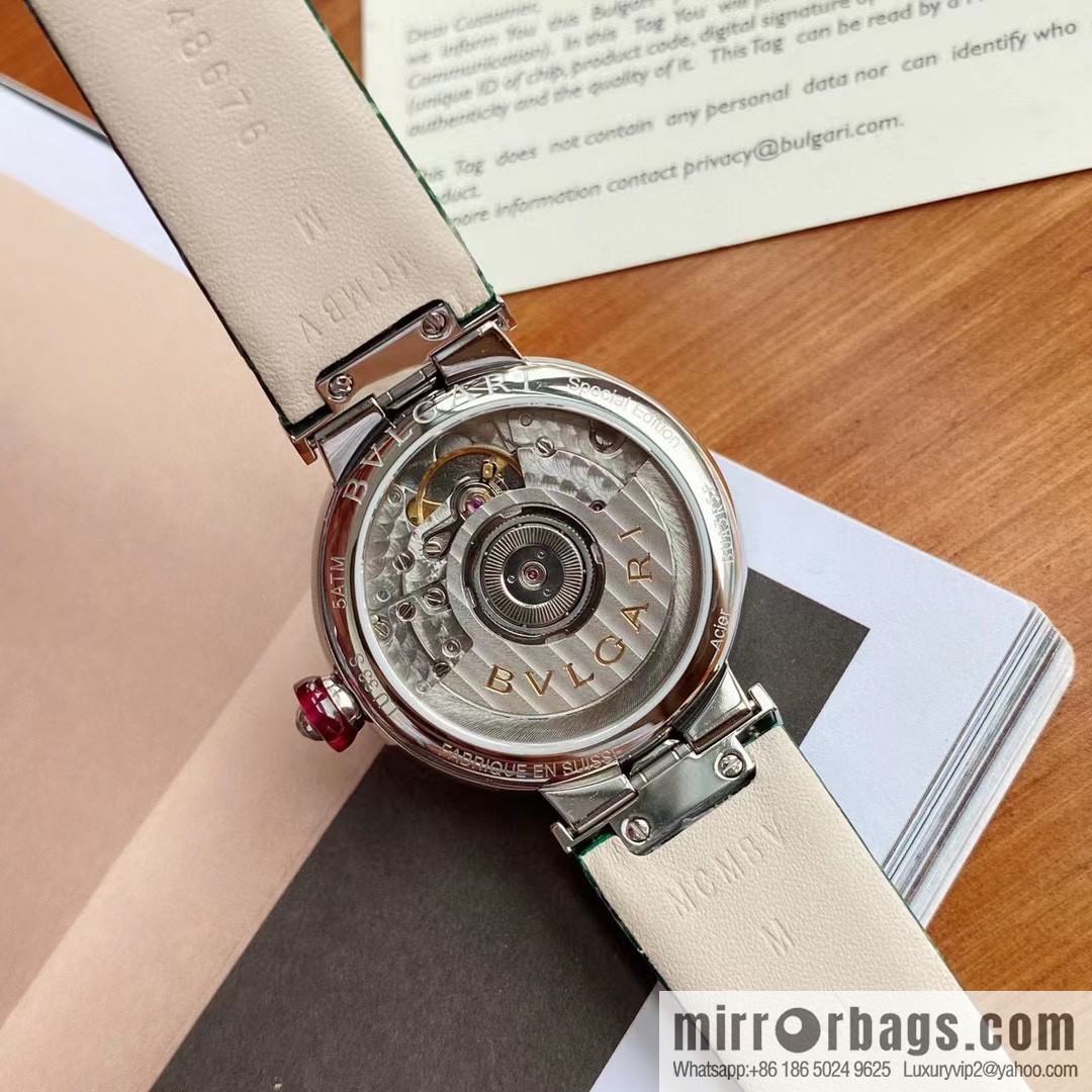 Crocodile 2892 movement, Bulgari LVCEA watch