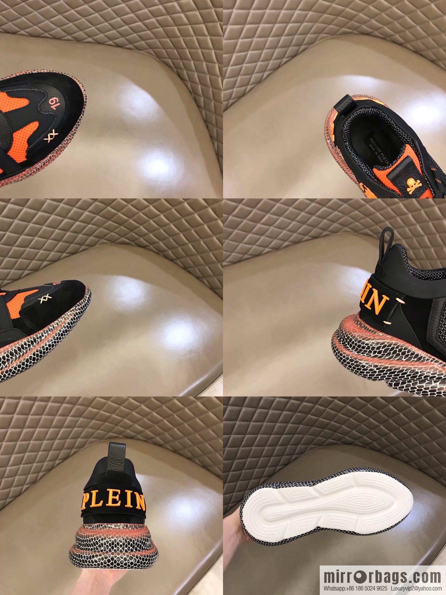 PHILIPP PLEIN German trendy brand, men's casual sneakers