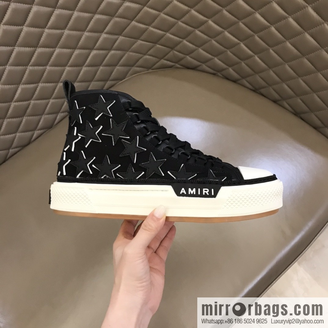 Amiri high-top sneakers men's casual canvas sneakers