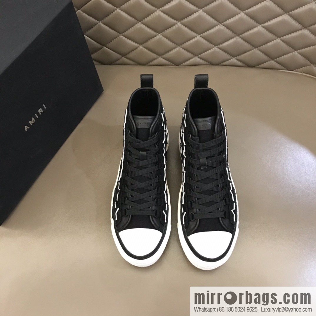Amiri high-top sneakers men's casual canvas sneakers