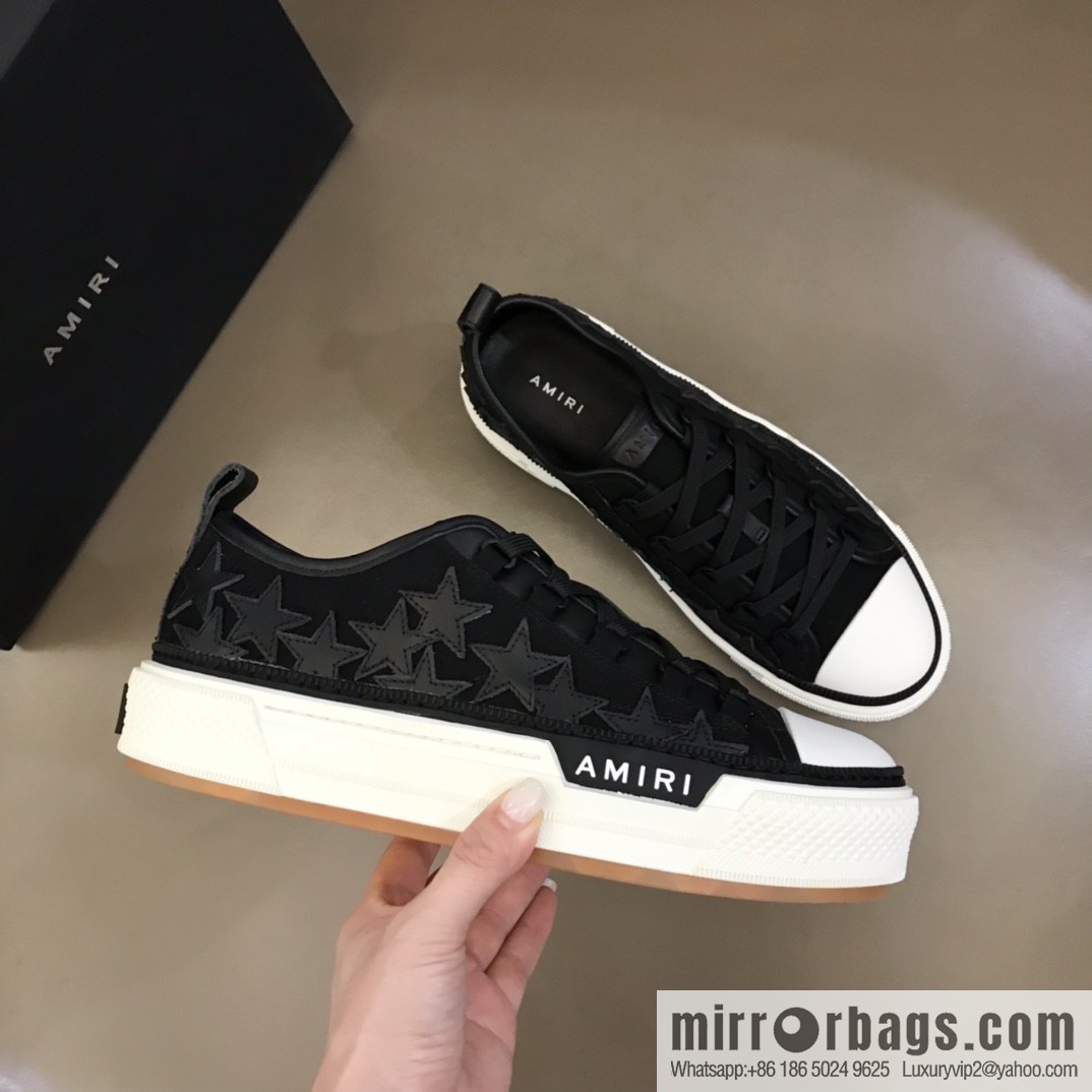 Amiri low-top sneakers men's casual canvas sneakers