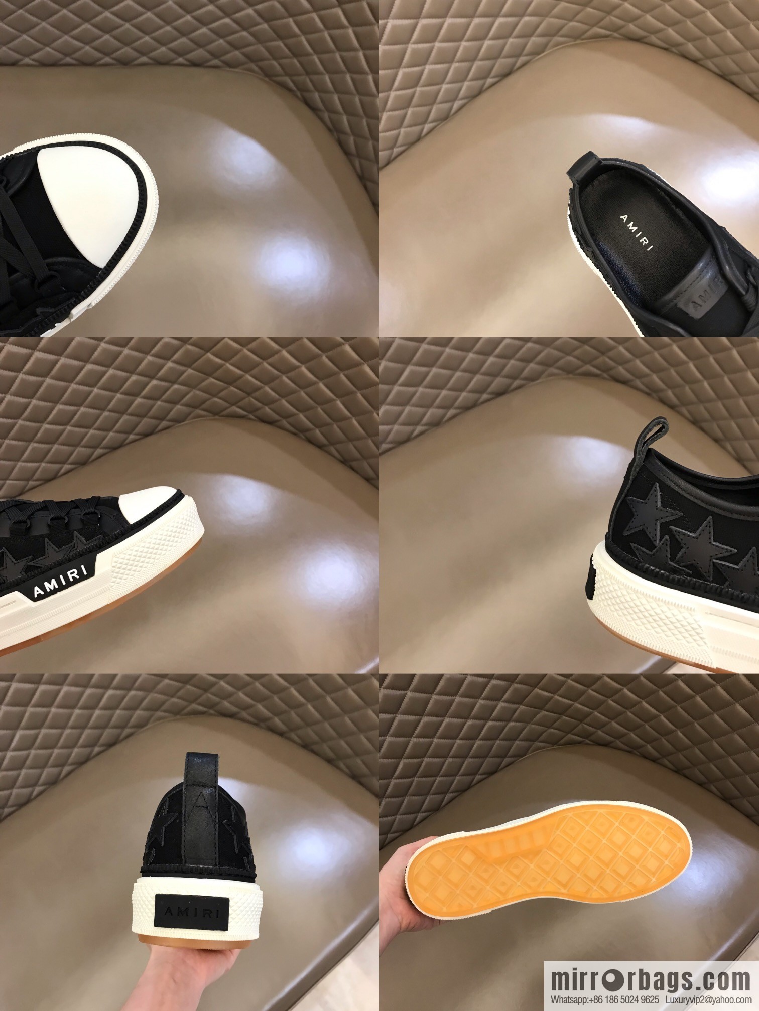 Amiri low-top sneakers men's casual canvas sneakers