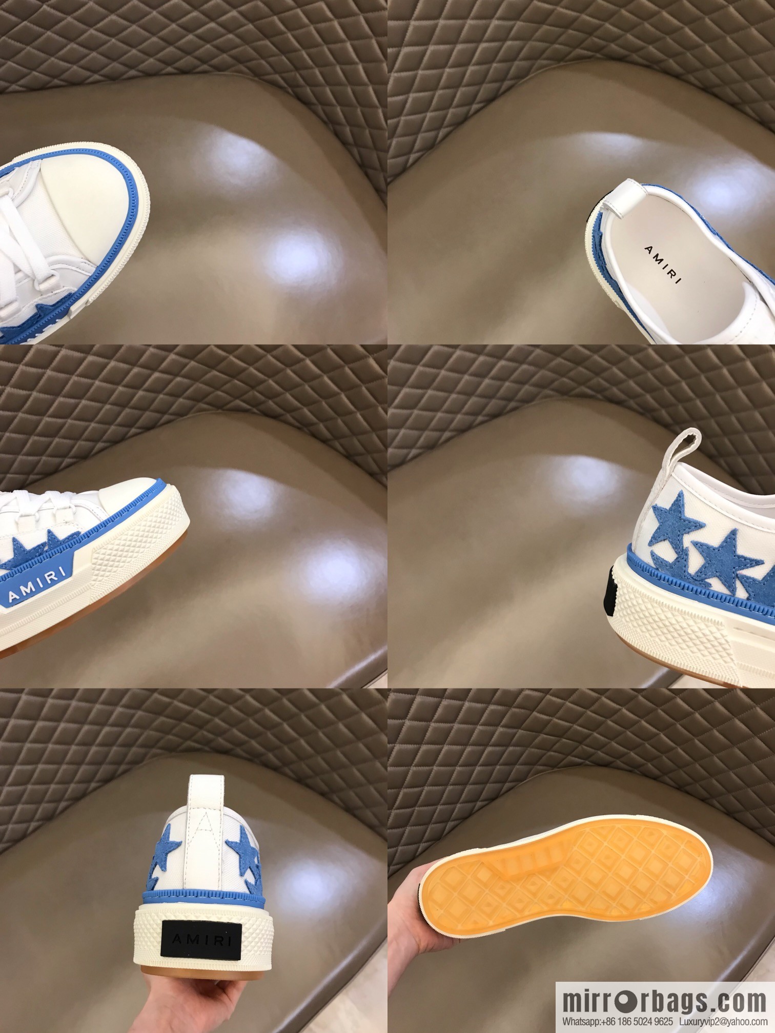 Amiri low-top sneakers men's casual canvas sneakers