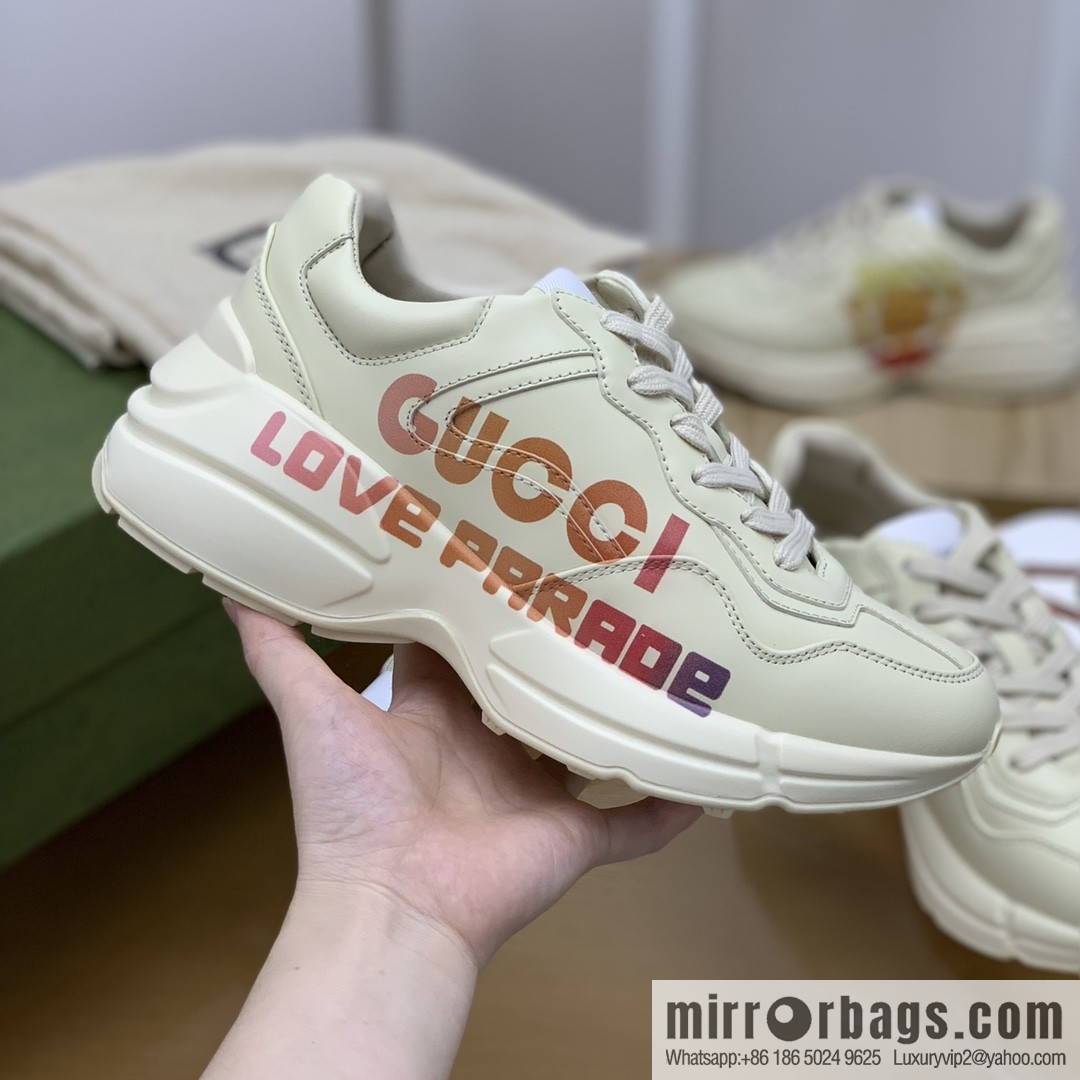 Gucci Gucci [New G Home High Version] Unisex Vintage sneakers