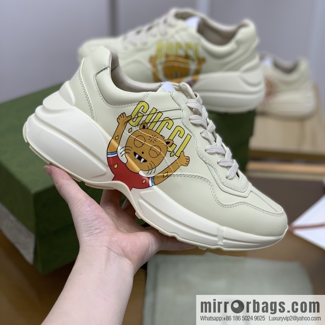 Gucci Gucci [New G Home High Version] Unisex Vintage sneakers