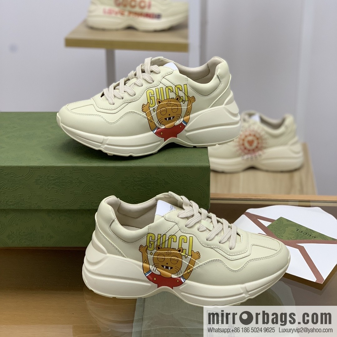 Gucci Gucci [New G Home High Version] Unisex Vintage sneakers