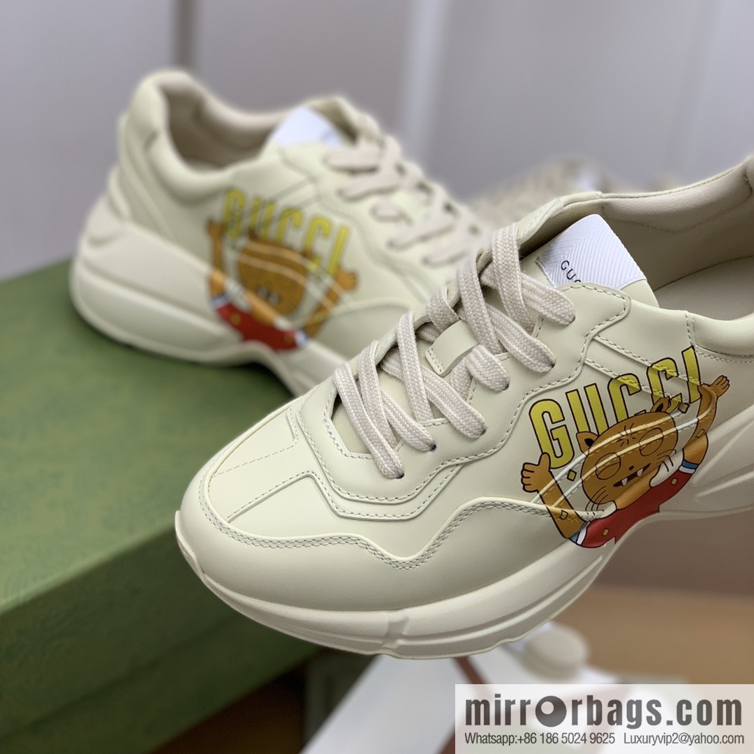 Gucci Gucci [New G Home High Version] Unisex Vintage sneakers