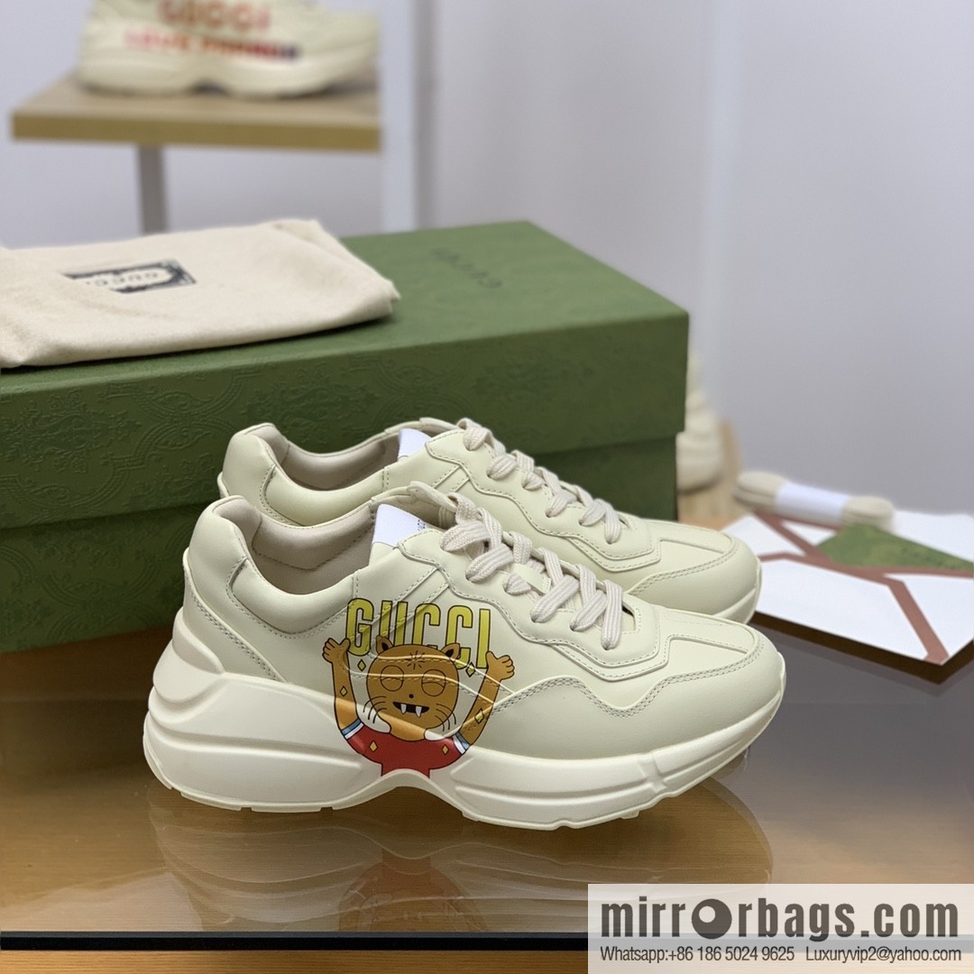 Gucci Gucci [New G Home High Version] Unisex Vintage sneakers