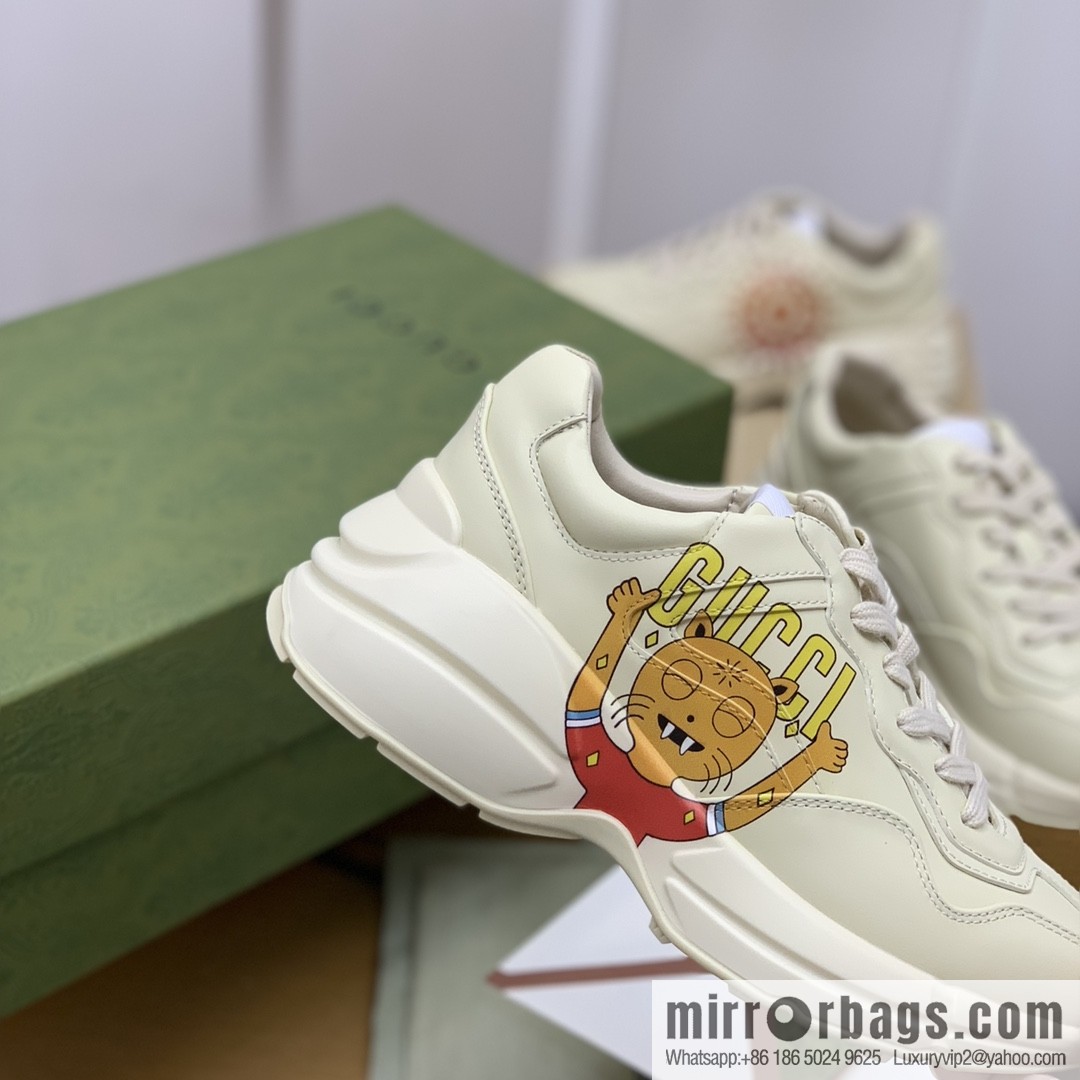 Gucci Gucci [New G Home High Version] Unisex Vintage sneakers