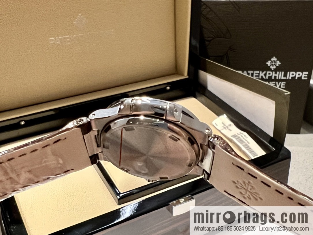 Batafile Nautilus 7010R Swiss Quartz Crocodile Leather