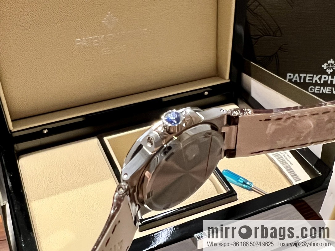 Batafile Nautilus 7010R Swiss Quartz Crocodile Leather