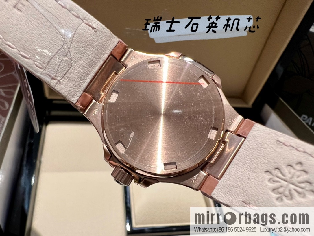 Batafile Nautilus 7010R Swiss Quartz Crocodile Leather