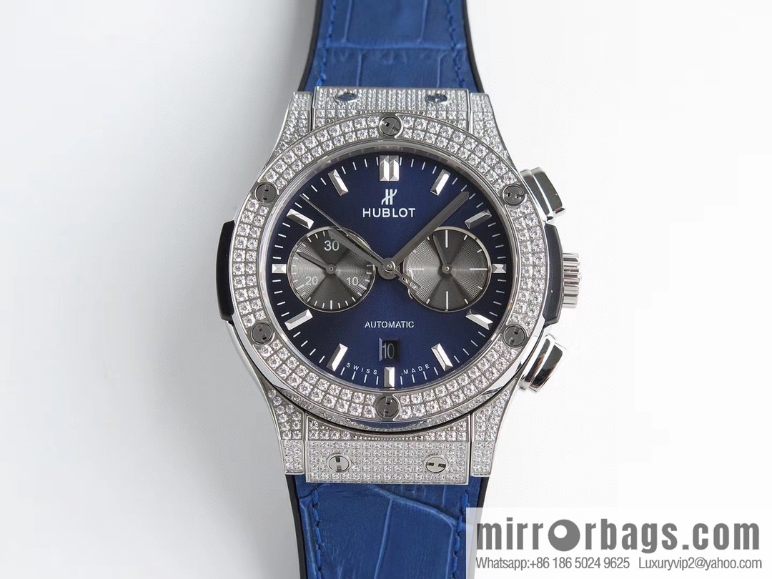 HB Hublot HUBLE 🎮 Classic 7750 three-hand travel time watch