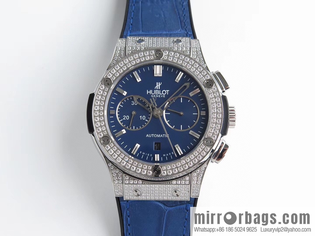 HB Hublot HUBLE 🎮 Classic 7750 three-hand travel time watch