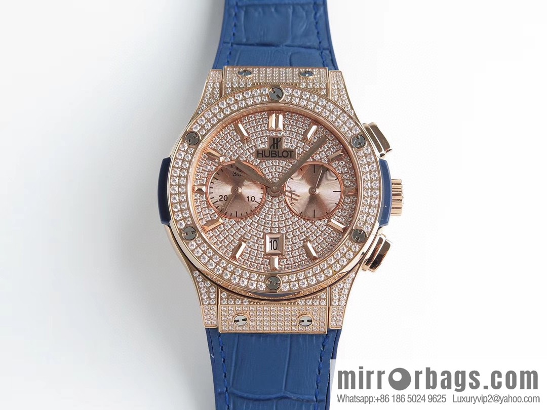 HB Hublot HUBLE 🎮 Classic 7750 three-hand travel time watch