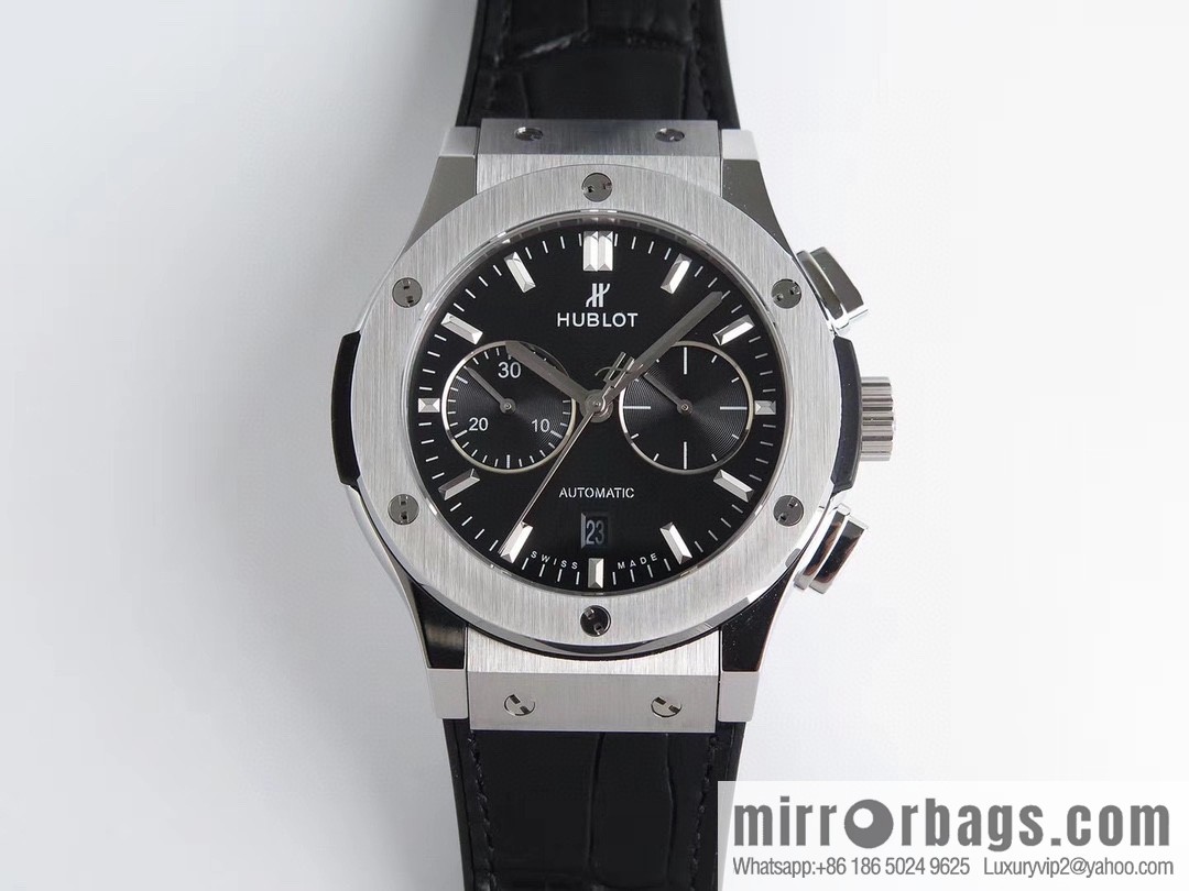 HB Hublot HUBLE 🎮 Classic 7750 three-hand travel time watch