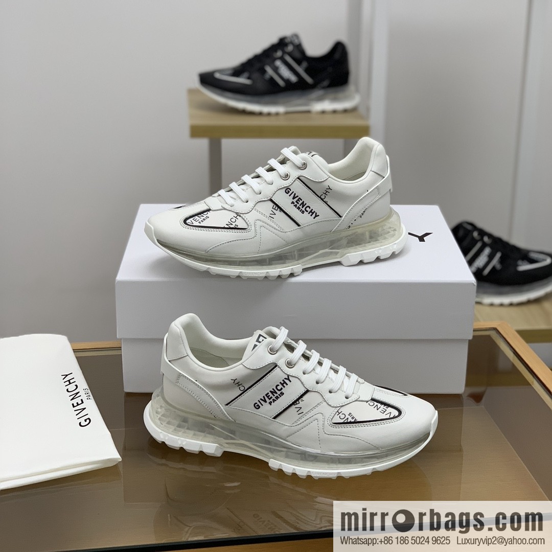 GIVENCHY Givenchy, made of leather, iconic metal buckle 4 G pattern New men's sports Casual Shoes