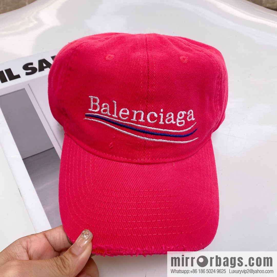 BALENCIAGA Balenciaga's new shampoo gray brim letter logo baseball cap