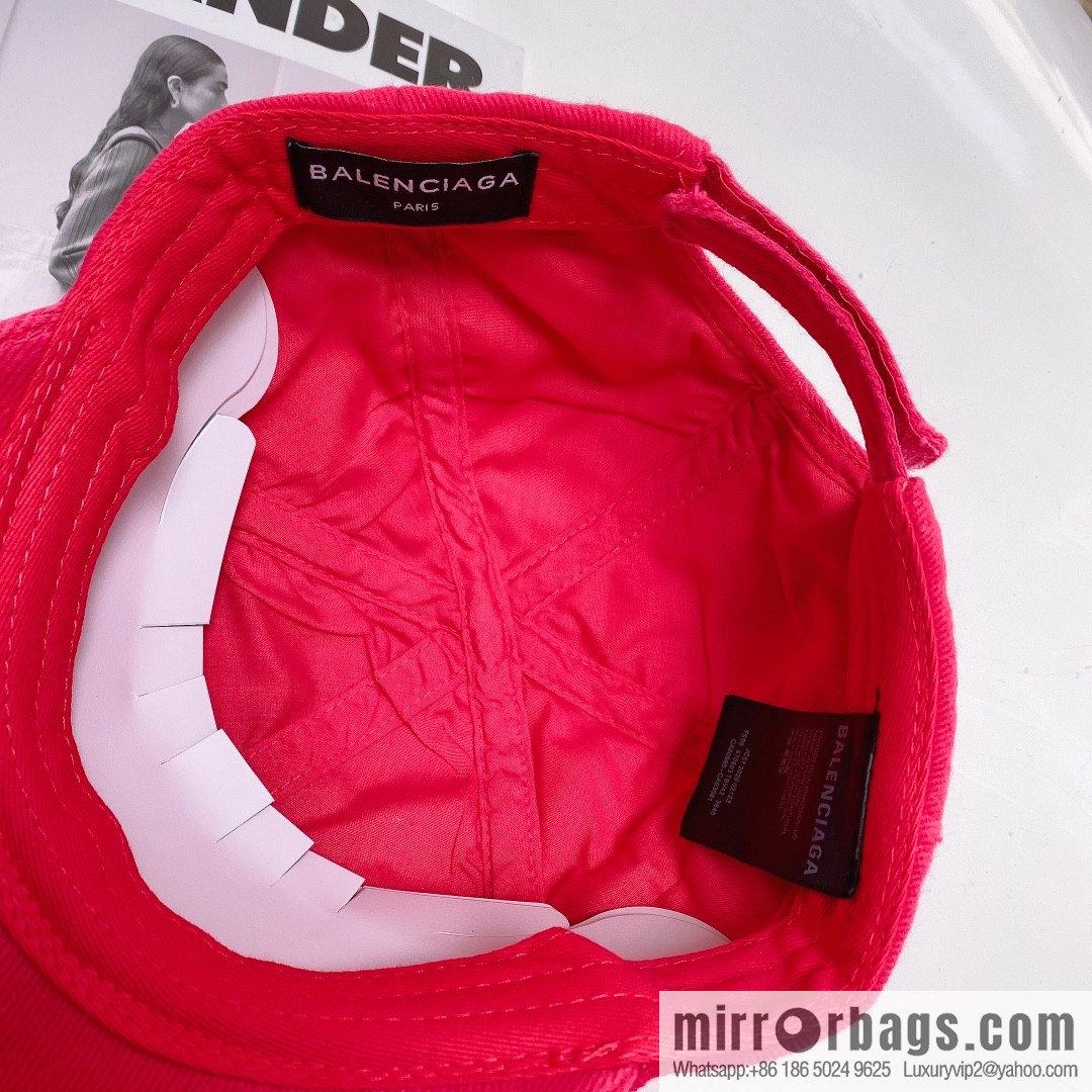 BALENCIAGA Balenciaga's new shampoo gray brim letter logo baseball cap