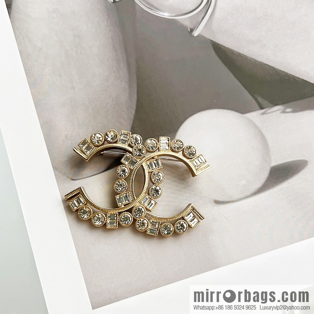 New ☑️ Chanel double c full diamond brooch
