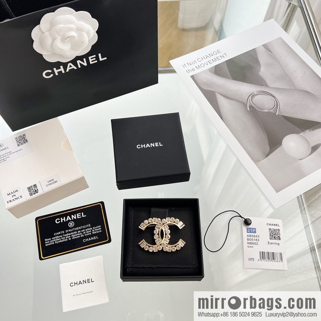 New ☑️ Chanel double c full diamond brooch