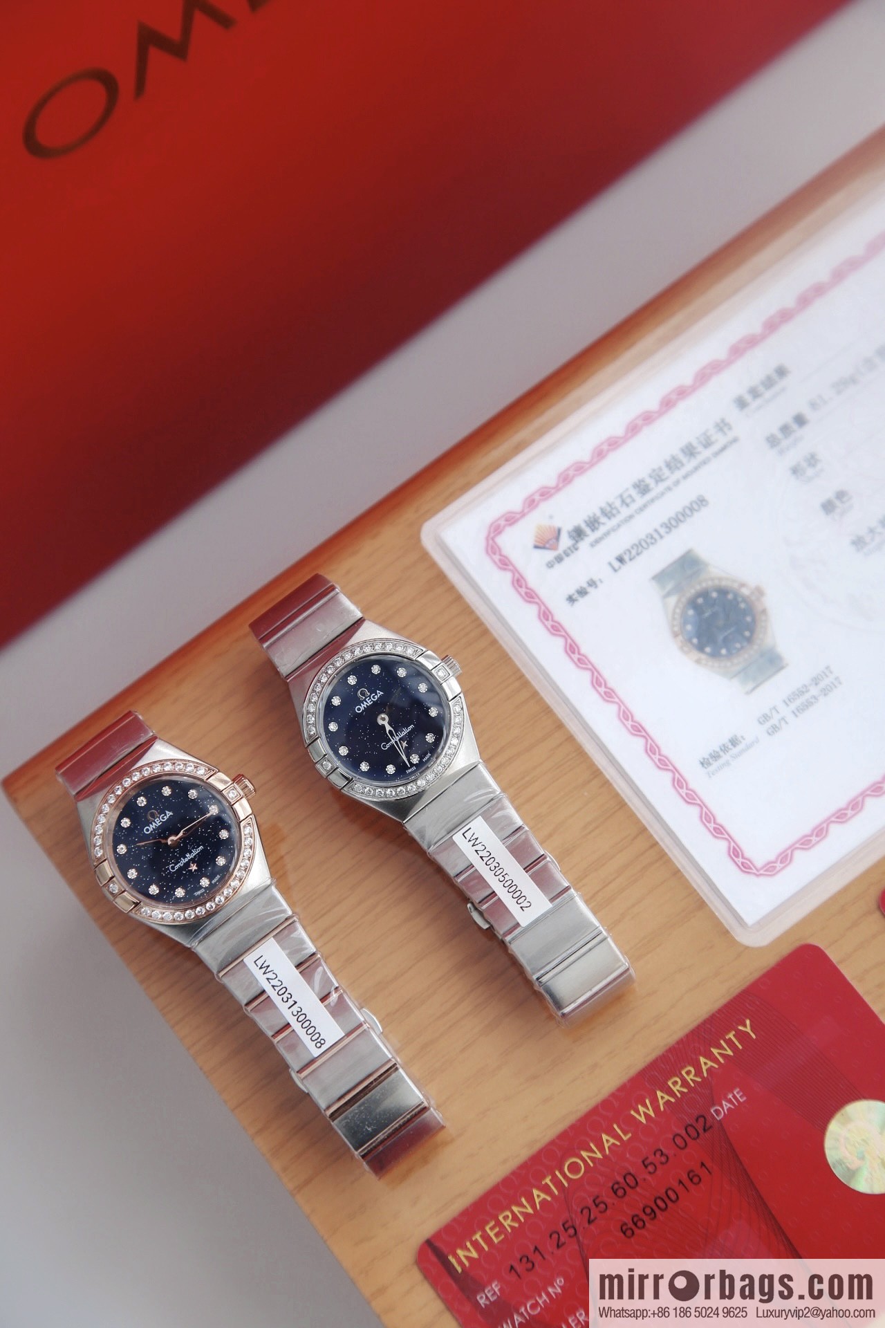 The new Omega fifth-generation constellation real diamond Omega constellation series The latest fifth-generation 27mm constellation quartz watch