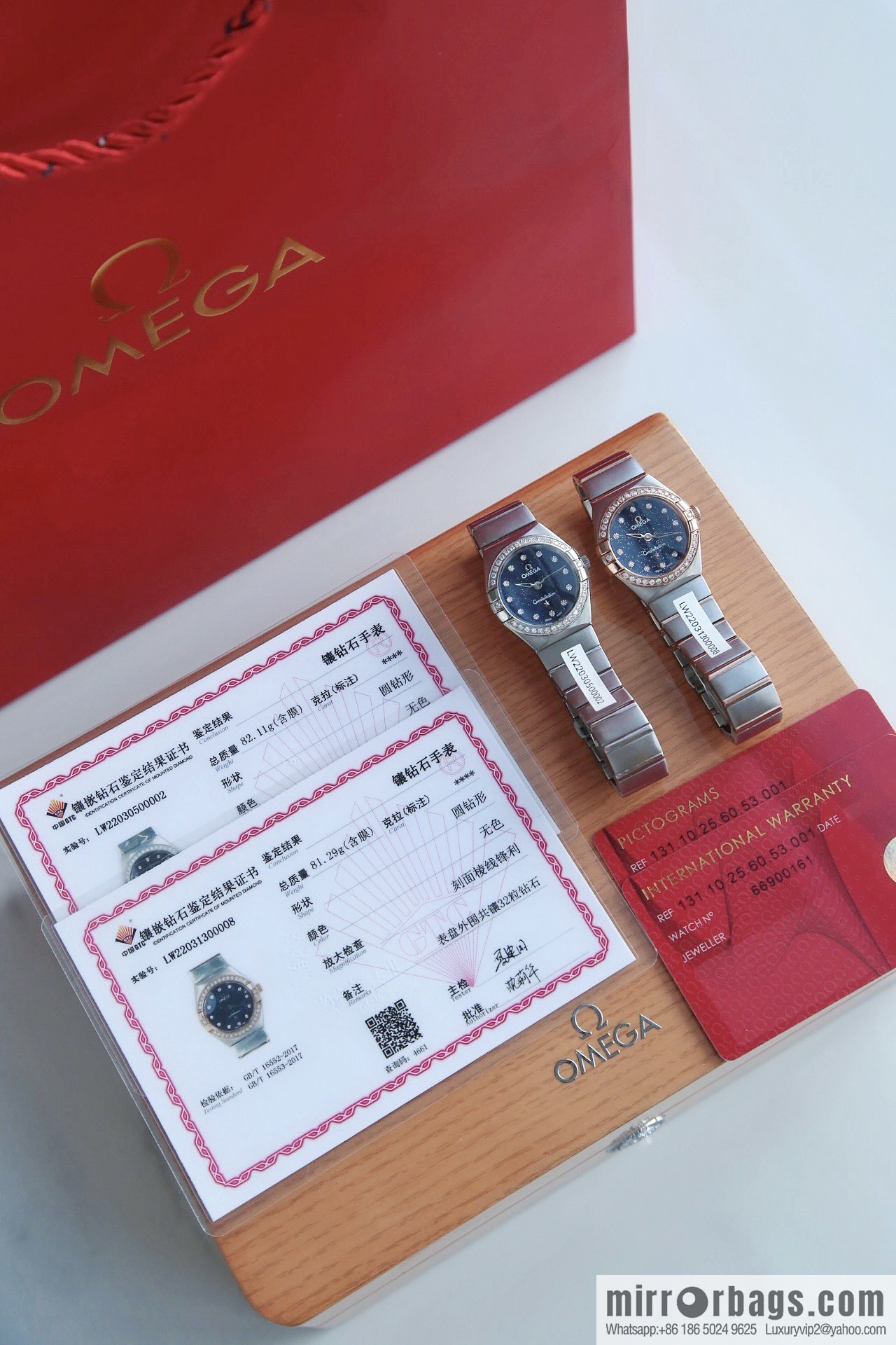 The new Omega fifth-generation constellation real diamond Omega constellation series The latest fifth-generation 27mm constellation quartz watch