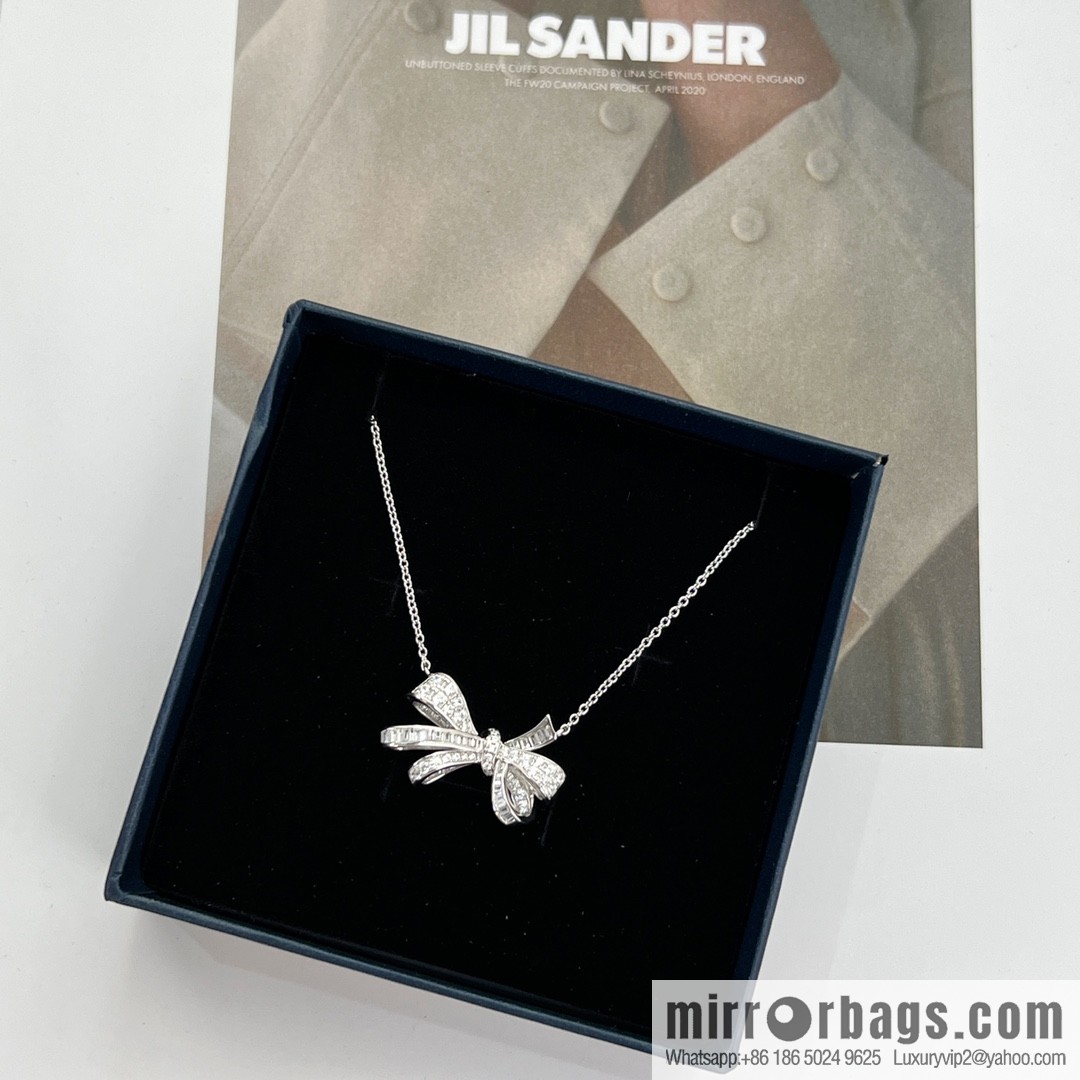 GRAFF full diamond bow necklace bracelet