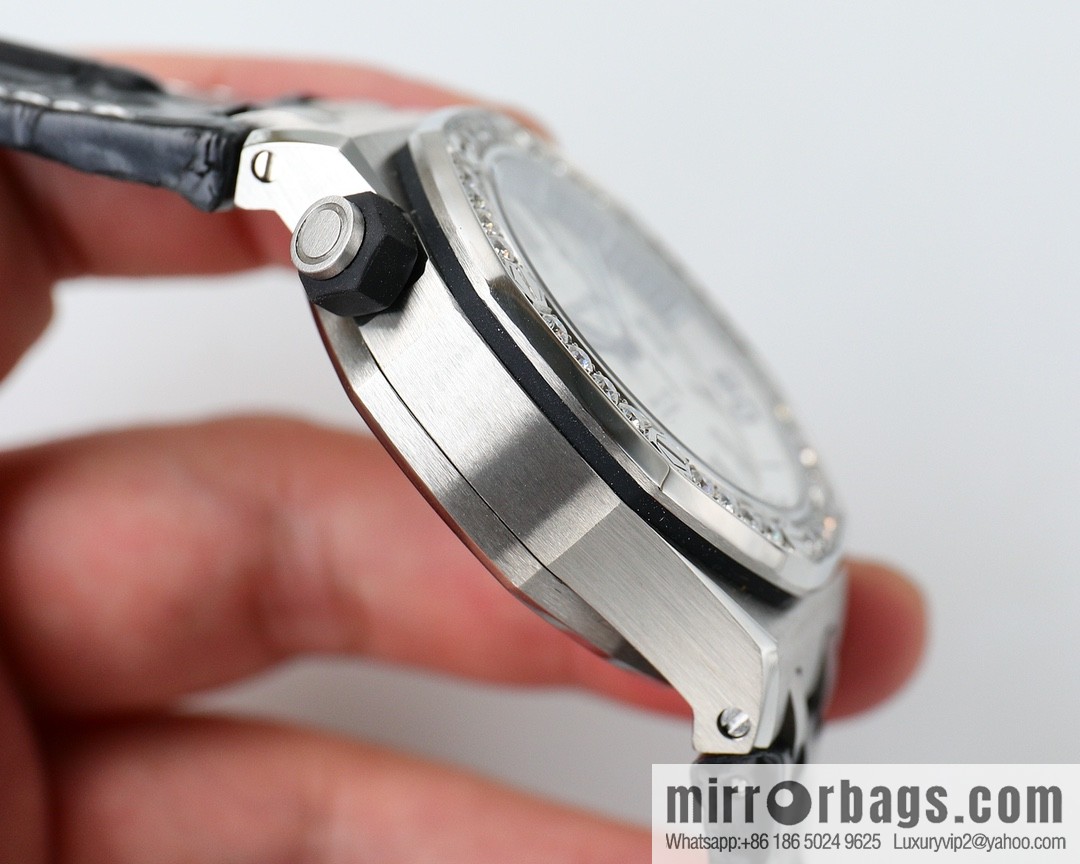 Audemars Piguet, Royal Oak 15710 👺 imported 3120 mechanical movement watch with mozzarella diamond ring