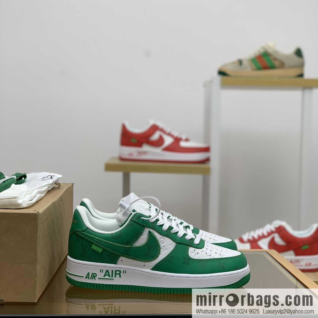 LV Louis Vuitton, classic Monogram and Damier element patchwork A JL sneakers