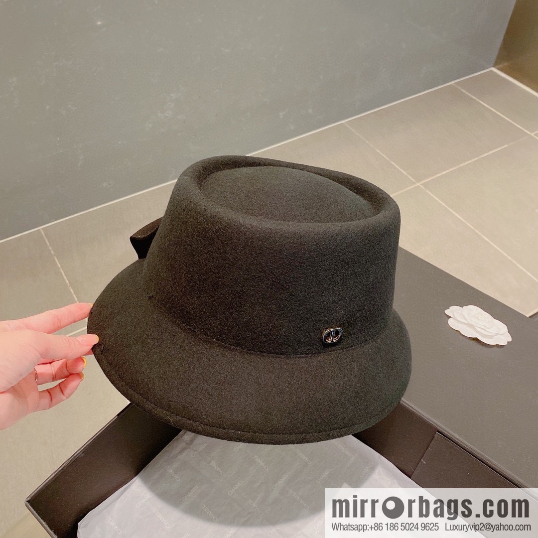 Dior Dior 2022 autumn and winter new woolen basin hat
