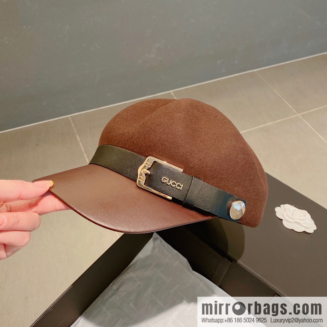 GUCCI Gucci 2022 autumn and winter new woolen star cap