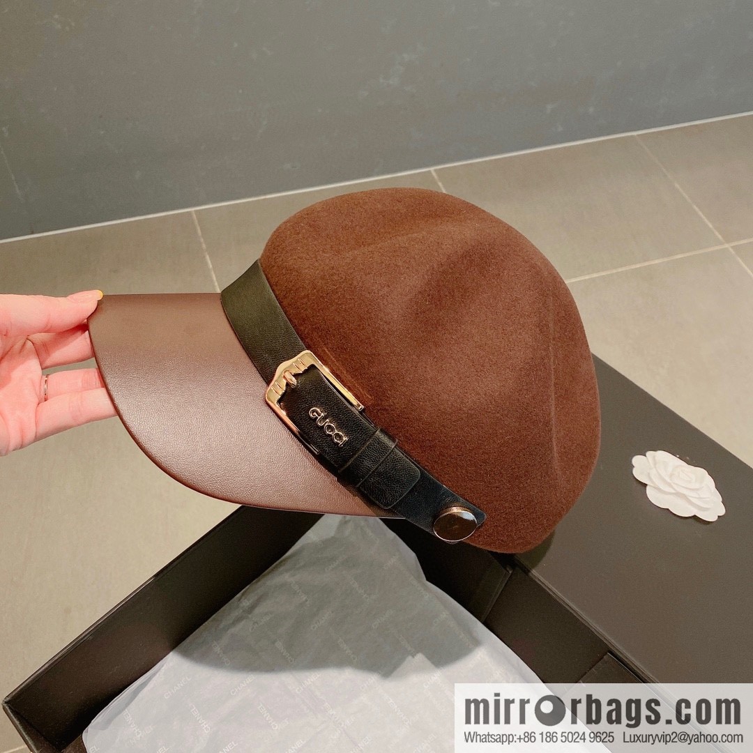 GUCCI Gucci 2022 autumn and winter new woolen star cap