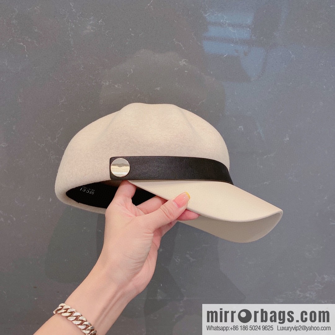 GUCCI Gucci 2022 autumn and winter new woolen star cap