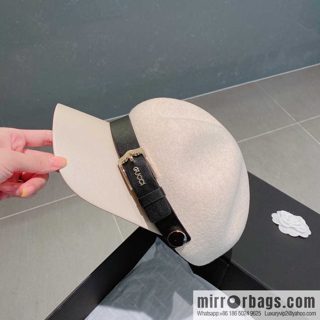 GUCCI Gucci 2022 autumn and winter new woolen star cap