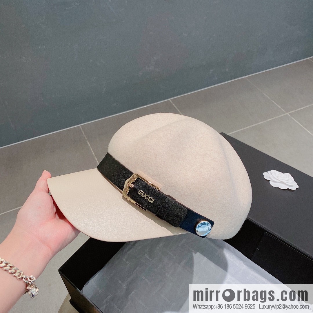 GUCCI Gucci 2022 autumn and winter new woolen star cap