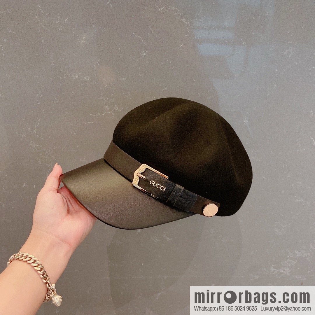 GUCCI Gucci 2022 autumn and winter new woolen star cap