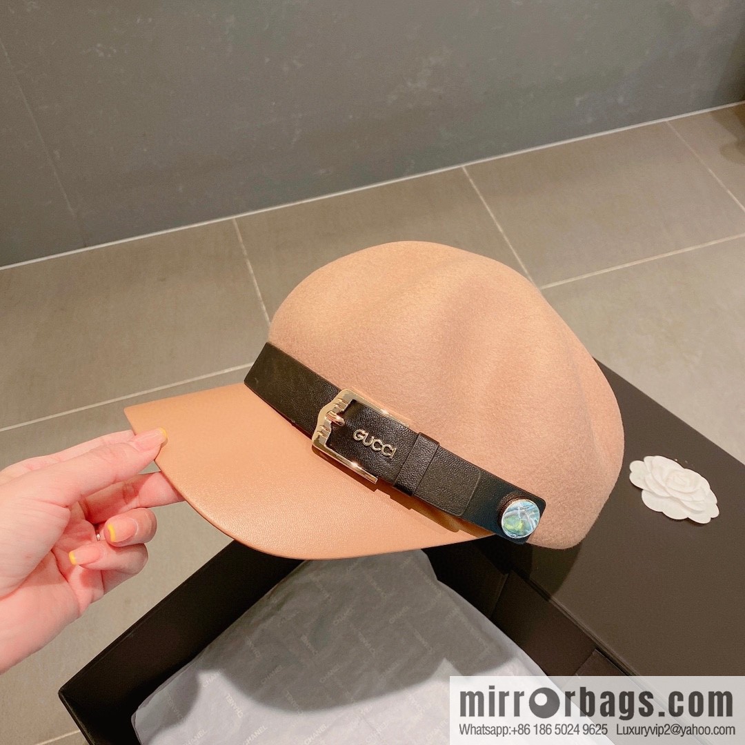 GUCCI Gucci 2022 autumn and winter new woolen star cap