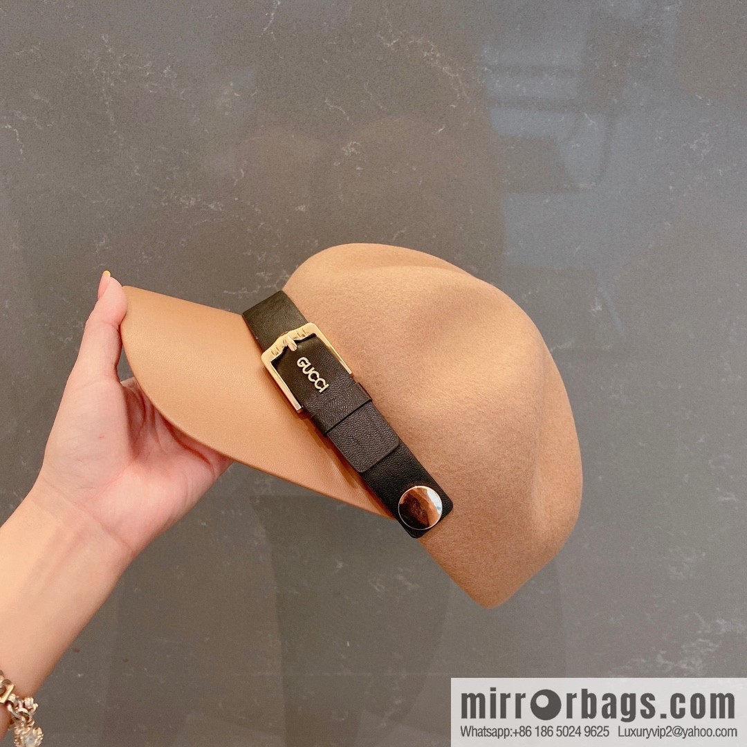 GUCCI Gucci 2022 autumn and winter new woolen star cap