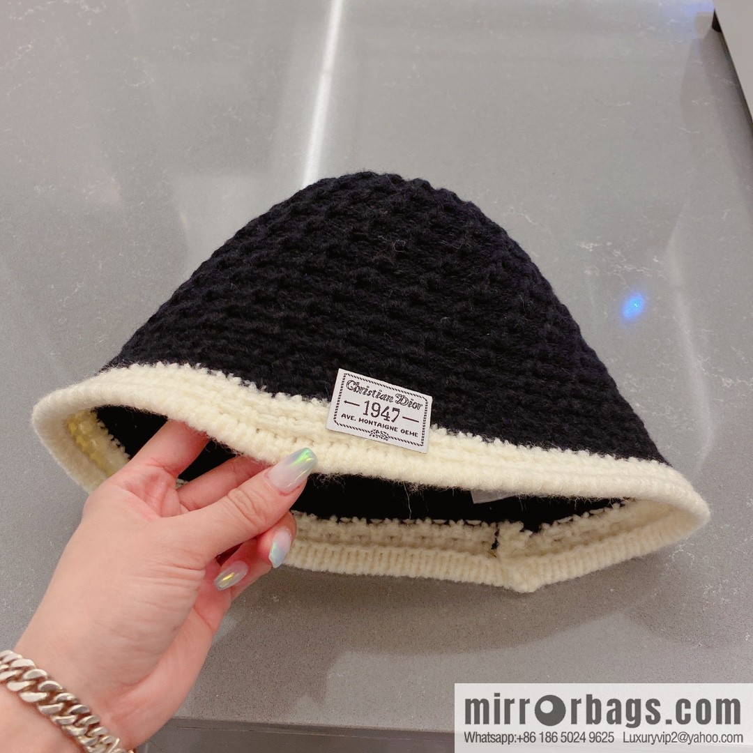 Dior 2022 autumn and winter new wool bucket hat
