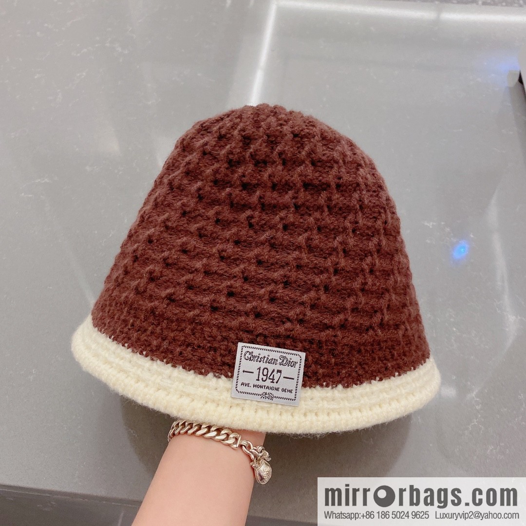 Dior 2022 autumn and winter new wool bucket hat
