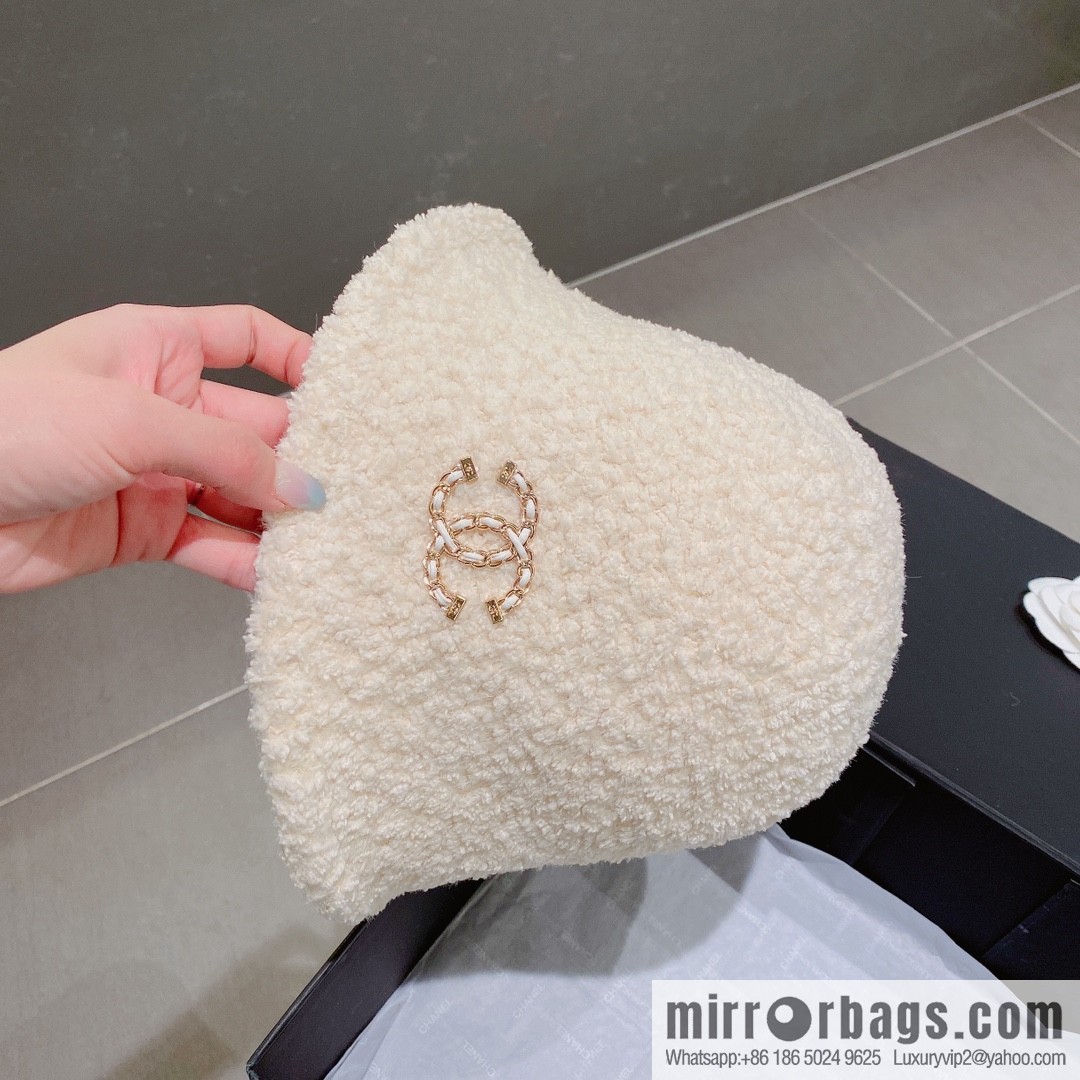 Chanel lamb bucket hat