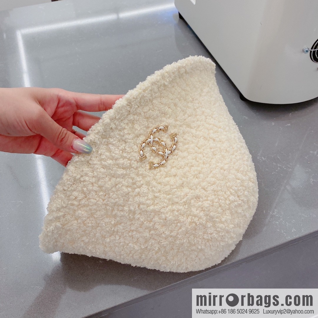 Chanel lamb bucket hat