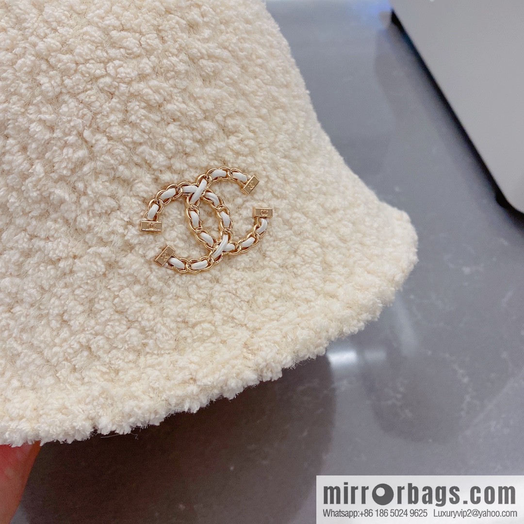 Chanel lamb bucket hat