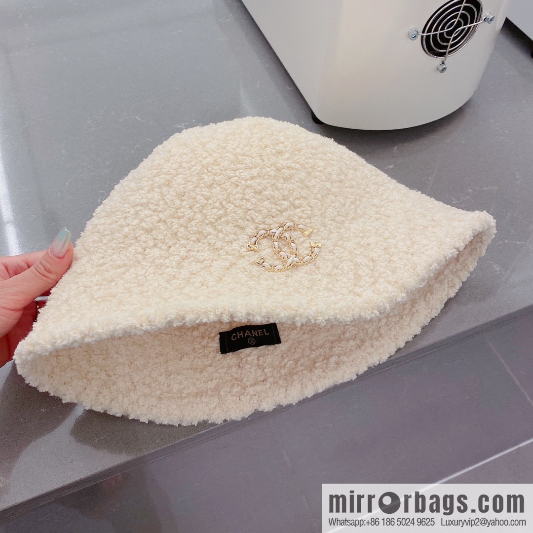 Chanel lamb bucket hat