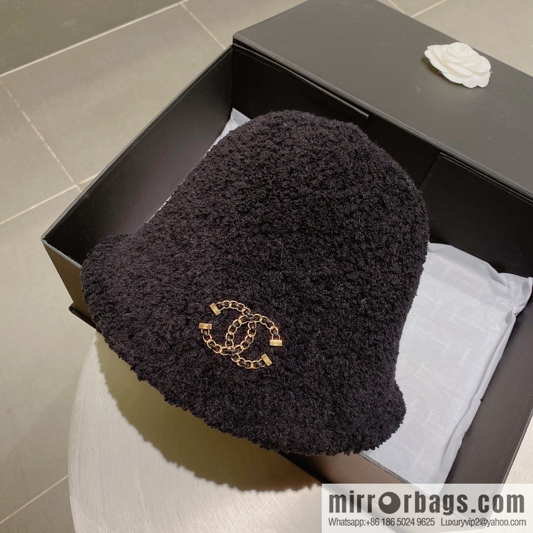 Chanel lamb bucket hat